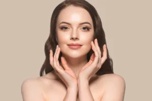 woman with healthy glowing skin representing the benefits of zinc for skin health and skin repair