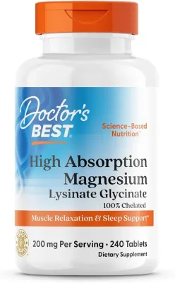 Doctor’s Best High Absorption Magnesium Glycinate Doctor’s Best High Absorption Magnesium Glycinate