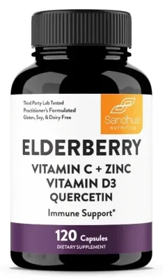 Sandhus Nutrition Elderberry Capsules